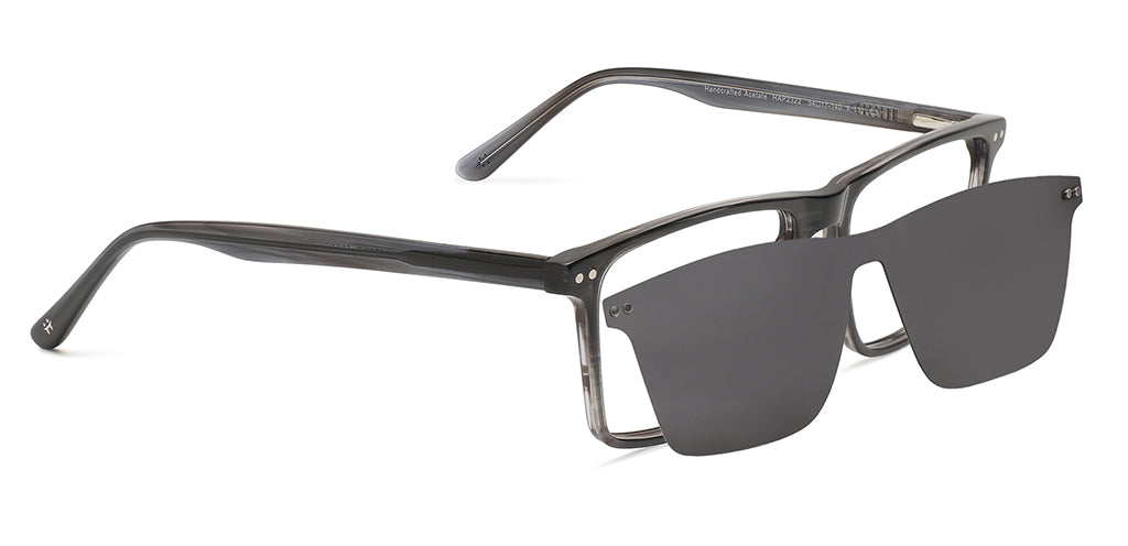Happster Clipon Unisex Eyeglasses Full_frame Square Large 54 Acetate SM SW2322