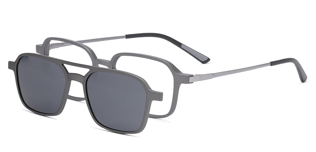 Happster Clipon Unisex Eyeglasses Full Frame Clipon Geometric Medium 51 Ultem SM WX6500