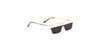 Happster Clipon Unisex Eyeglasses Half_Frame Square Large 53 Metal SM XJ5101