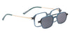 Happster Clipon Unisex Eyeglasses Full Frame Clipon Geometric Medium 51 Ultem SM WX6500
