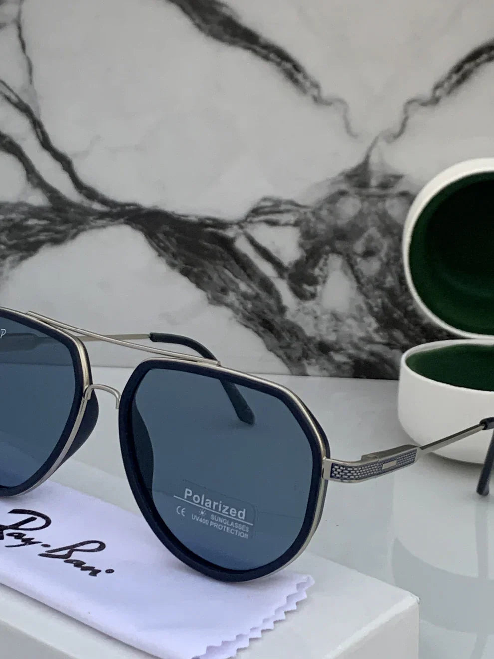 RB 301 silver blue Sunglasses