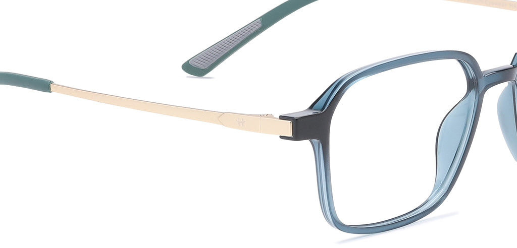 Happster Clipon Unisex Eyeglasses Full Frame Clipon Geometric Medium 51 Ultem SM WX6500