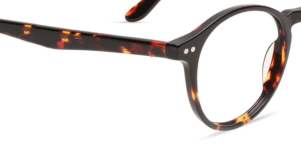 Happster Clipon Unisex Eyeglasses Full_frame Round Medium 50 Acetate SM SW2324