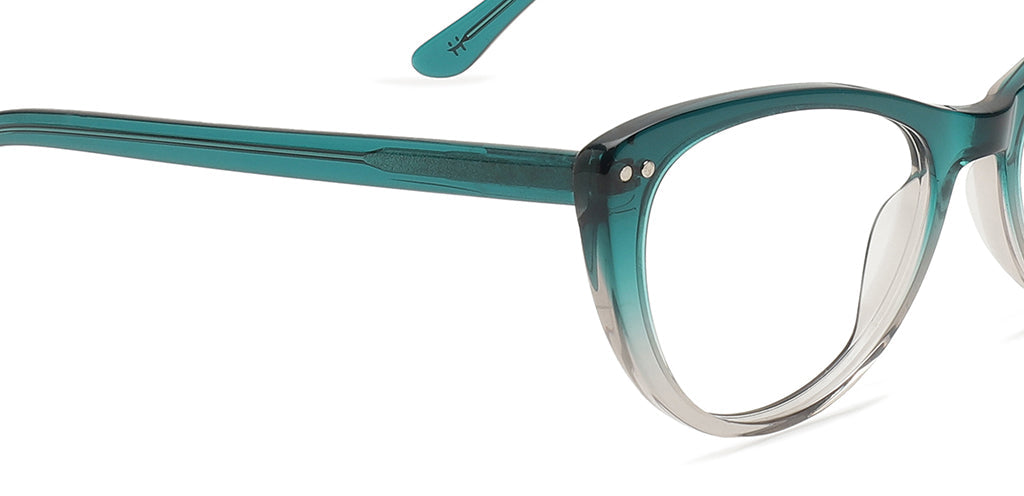 Happster Clipon Women Eyeglasses Full Frame Cateye Medium 51 Acetate SM SW2325