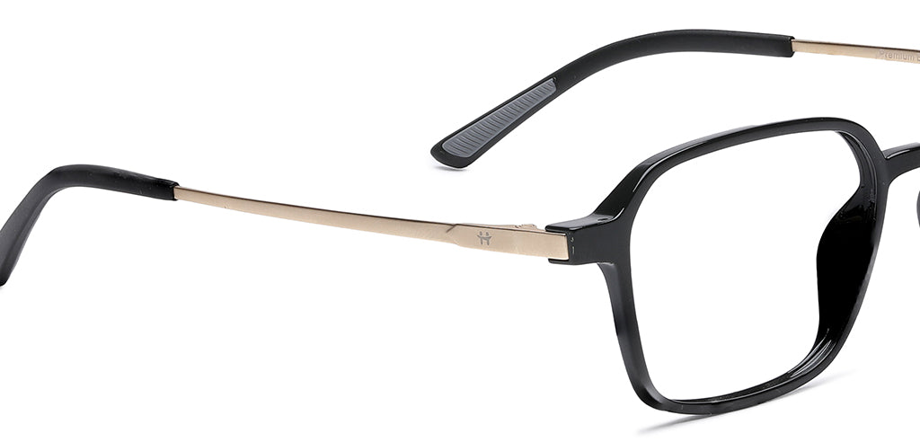 Happster Clipon Unisex Eyeglasses Full Frame Clipon Geometric Medium 51 Ultem SM WX6500