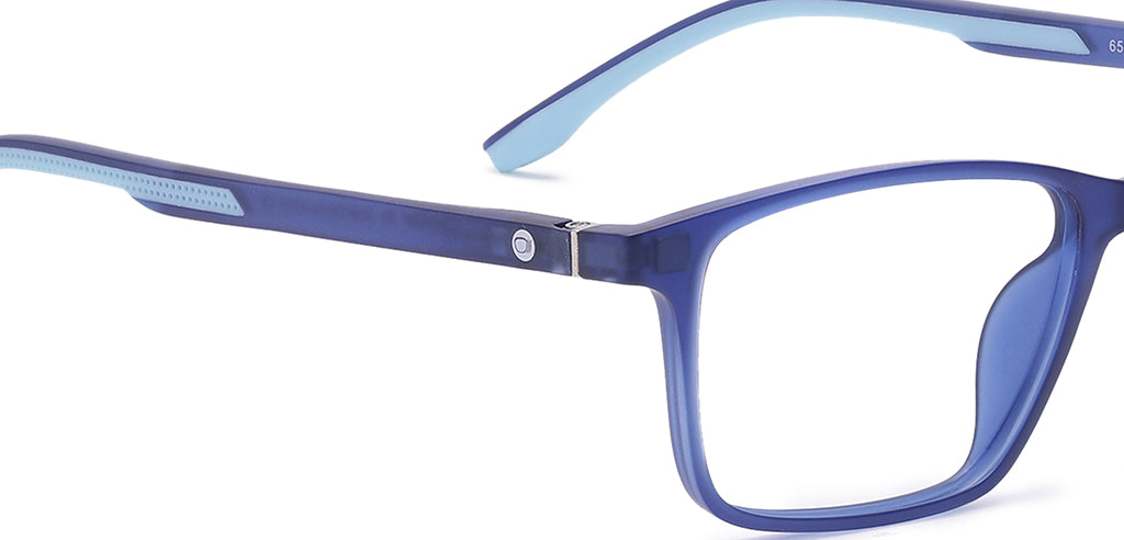 Peepstar Clipon Kids Eyeglasses Full Frame Rectangle 5-8 years 47 TR90 SM SE6507