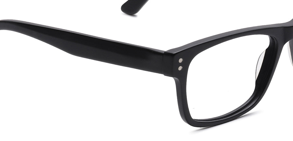 Happster Clipon Unisex Eyeglasses Full Frame Rectangle Large 53 Acetate SM SW2326
