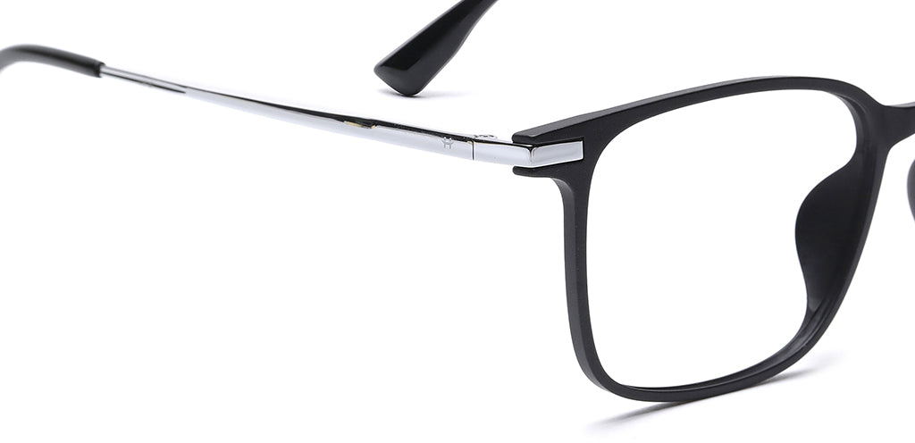 Happster Clipon Unisex Eyeglasses Full Frame Rectangle Medium 51 TR90 SM AM8520