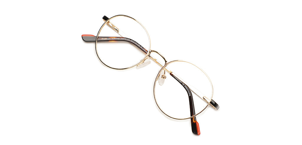 Happster Clipon Unisex Eyeglasses Full_Frame Round Small 48 Metal SM XJ5104