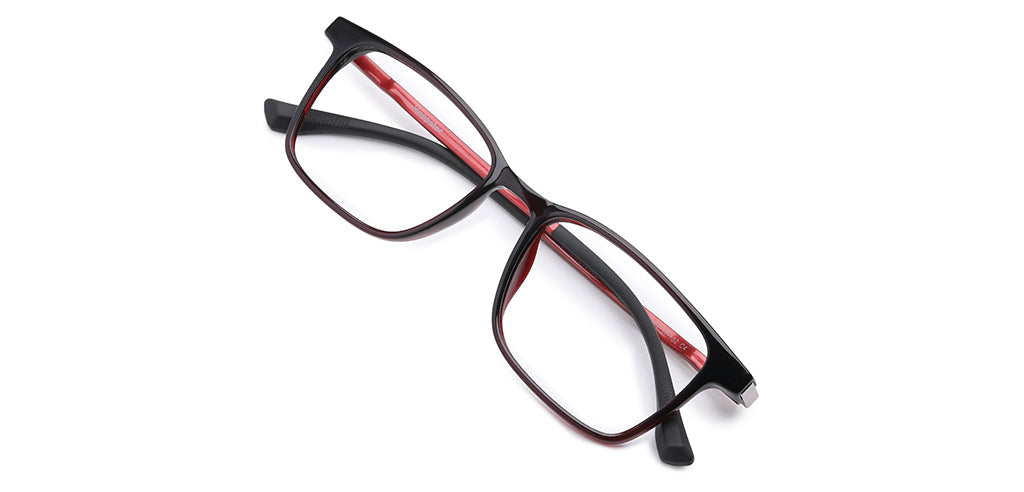 Happster Clipon Unisex Eyeglasses Full Frame Clipon Rectangle Medium 51 Ultem SM WX6501