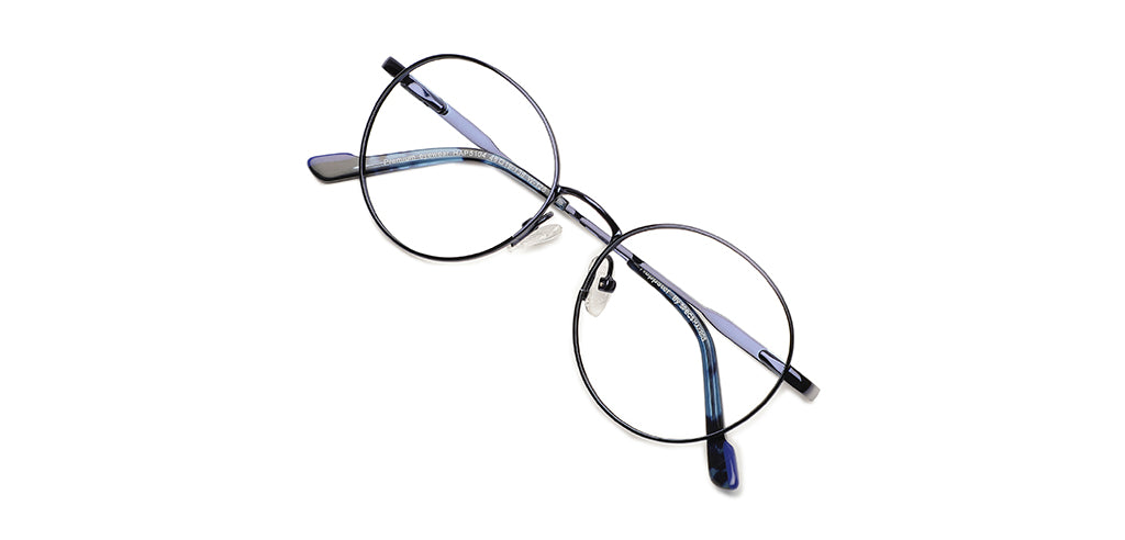 Happster Clipon Unisex Eyeglasses Full_Frame Round Small 48 Metal SM XJ5104