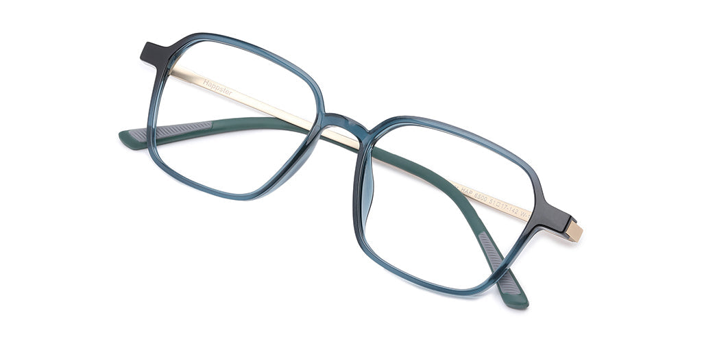 Happster Clipon Unisex Eyeglasses Full Frame Clipon Geometric Medium 51 Ultem SM WX6500