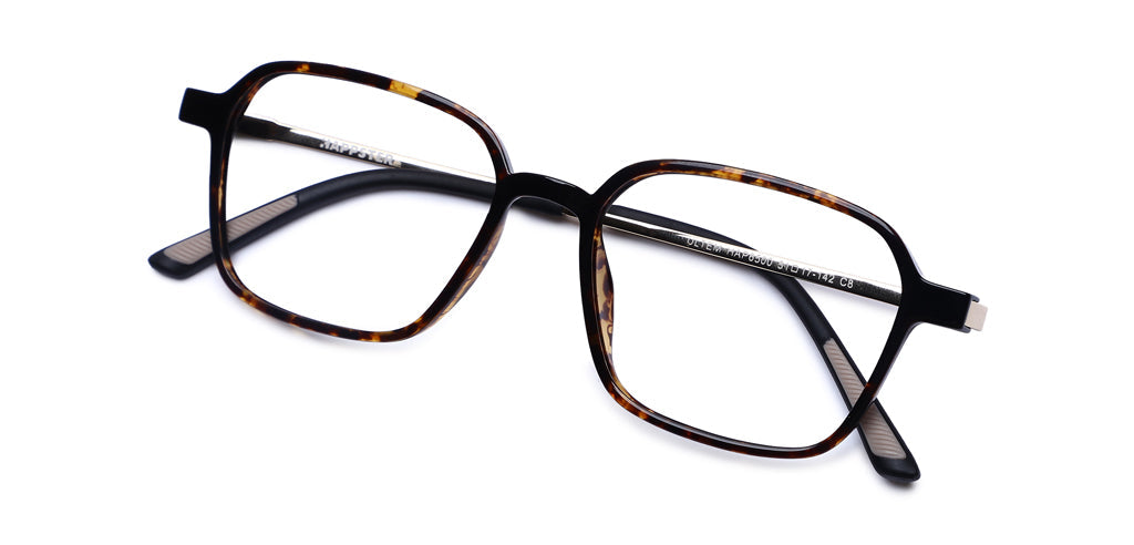 Happster Clipon Unisex Eyeglasses Full Frame Clipon Geometric Medium 51 Ultem SM WX6500