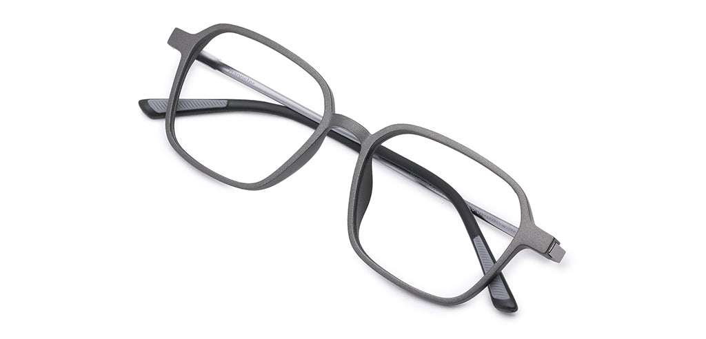 Happster Clipon Unisex Eyeglasses Full Frame Clipon Geometric Medium 51 Ultem SM WX6500