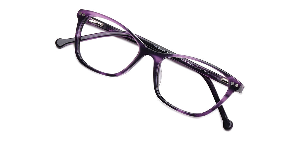 Happster Clipon Women Eyeglasses Full Frame Cateye Medium 50 Acetate SM ANI2319