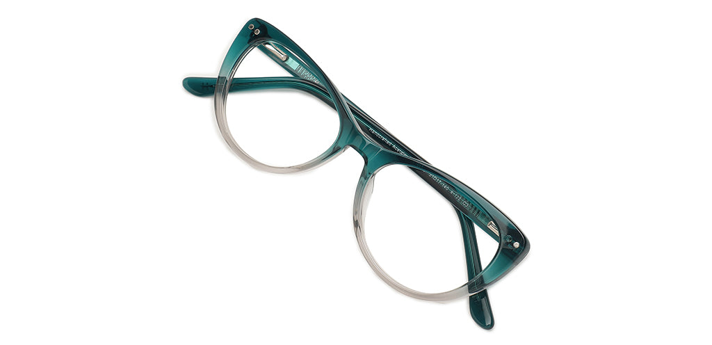 Happster Clipon Women Eyeglasses Full Frame Cateye Medium 51 Acetate SM SW2325