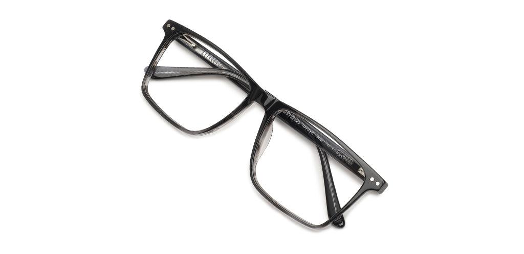 Happster Clipon Unisex Eyeglasses Full_frame Square Large 54 Acetate SM SW2322