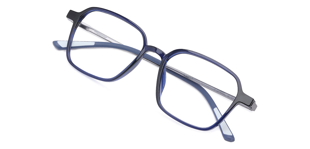 Happster Clipon Unisex Eyeglasses Full Frame Clipon Geometric Medium 51 Ultem SM WX6500
