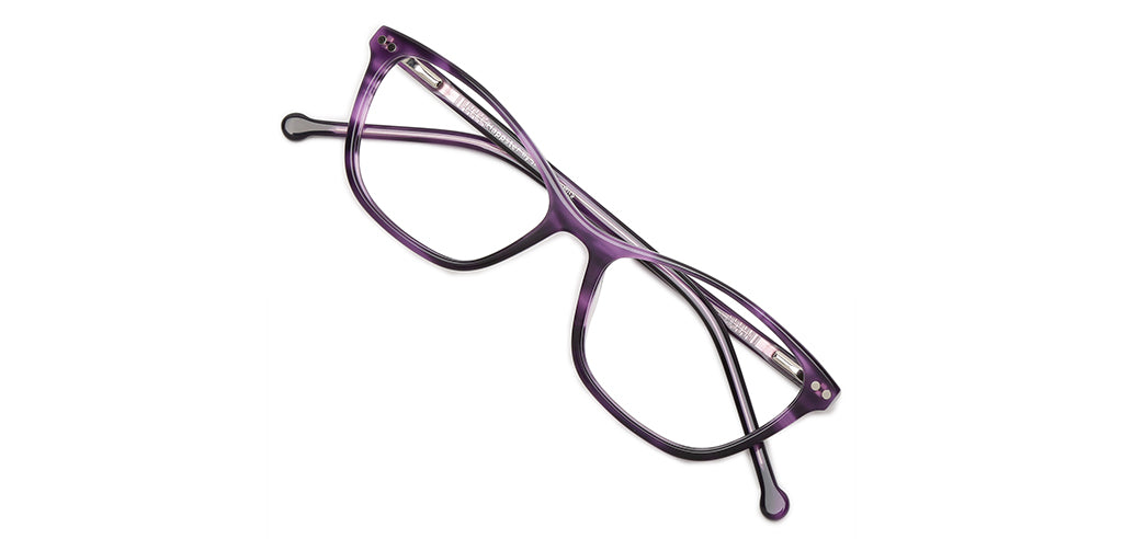 Happster Clipon Women Eyeglasses Full Frame Cateye Medium 50 Acetate SM ANI2319