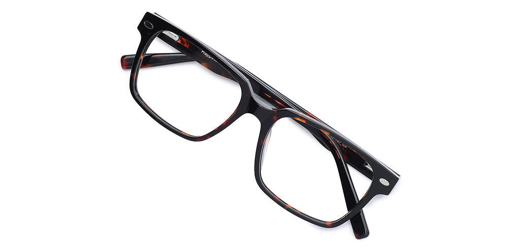 Happster Clipon Unisex Eyeglasses Full Frame Rectangle Medium 51 Acetate SM SW2328