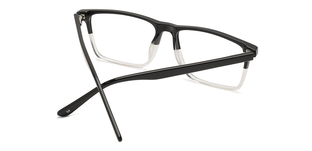 Happster Clipon Unisex Eyeglasses Full_frame Square Large 54 Acetate SM SW2322