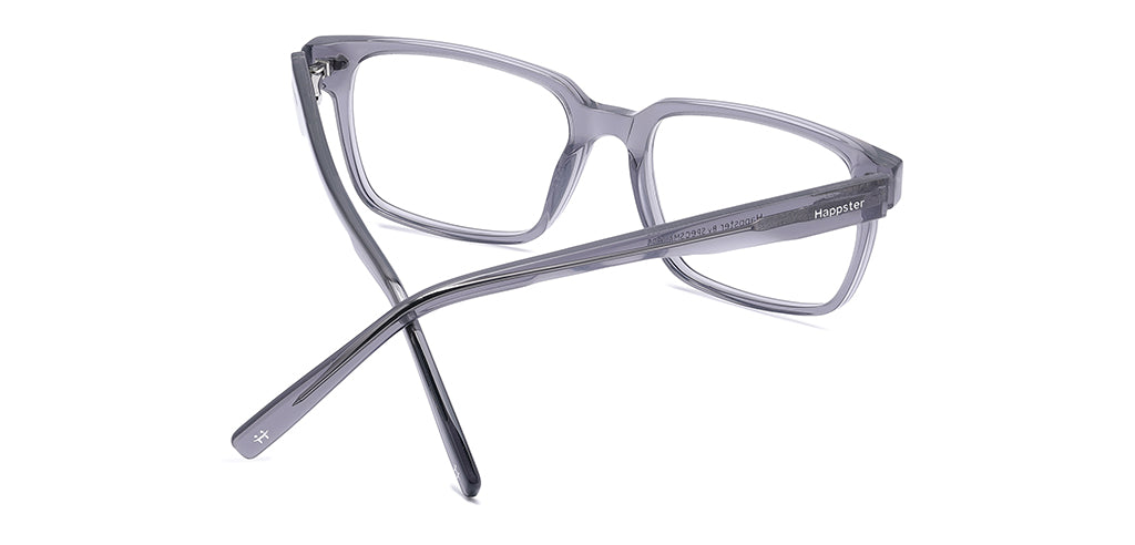 Happster Clipon Unisex Eyeglasses Full Frame Rectangle Medium 51 Acetate SM SW2328