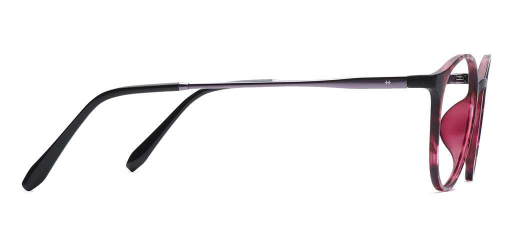Happster Clipon Unisex Eyeglasses Full_Frame Round Small 49 Ultem SM AMQTJ207