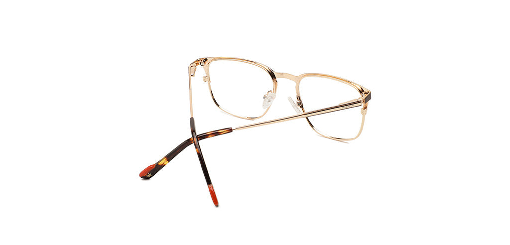 Happster Clipon Unisex Eyeglasses Full_Frame Square Medium 50 Metal SM XJ5102
