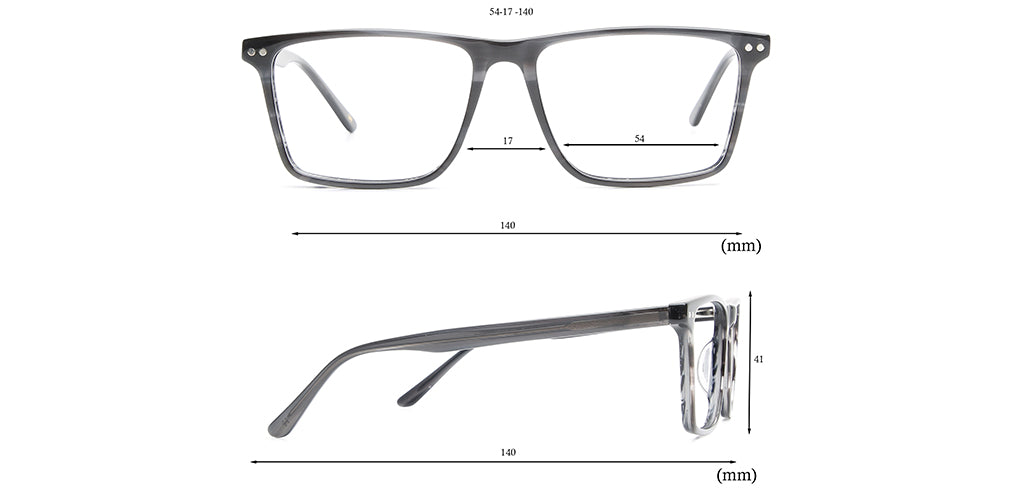 Happster Clipon Unisex Eyeglasses Full_frame Square Large 54 Acetate SM SW2322