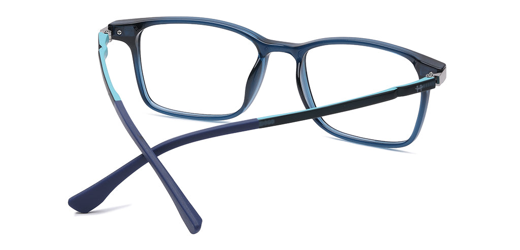 Happster Clipon Unisex Eyeglasses Full Frame Clipon Rectangle Medium 51 Ultem SM WX6501