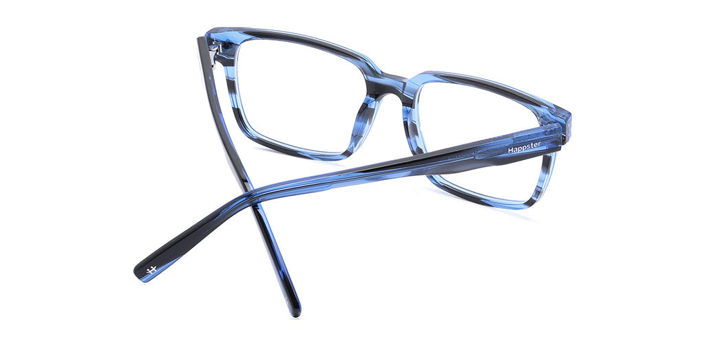 Happster Clipon Unisex Eyeglasses Full Frame Rectangle Medium 51 Acetate SM SW2328