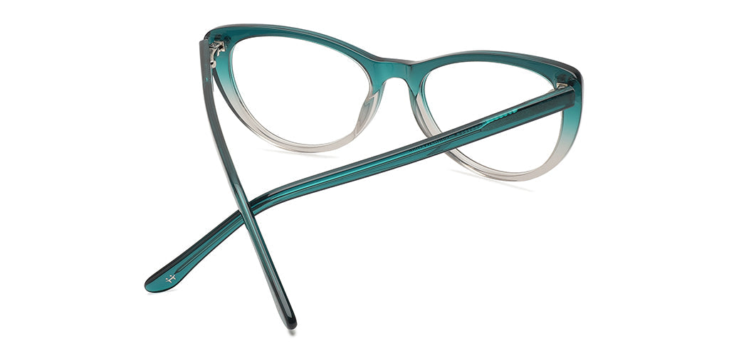 Happster Clipon Women Eyeglasses Full Frame Cateye Medium 51 Acetate SM SW2325