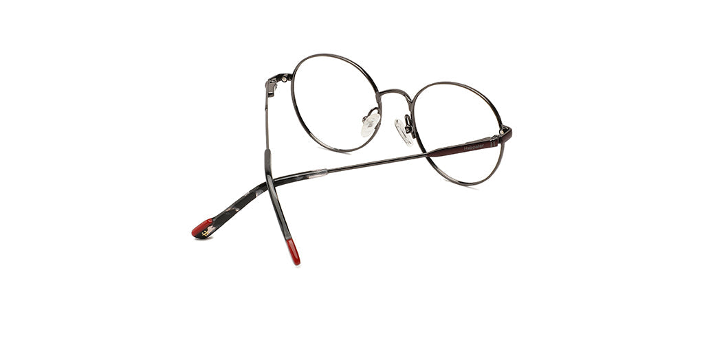 Happster Clipon Unisex Eyeglasses Full_Frame Round Small 48 Metal SM XJ5104
