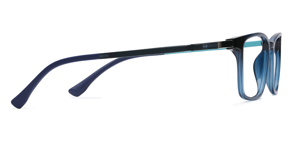Happster Clipon Unisex Eyeglasses Full Frame Clipon Rectangle Medium 51 Ultem SM WX6501