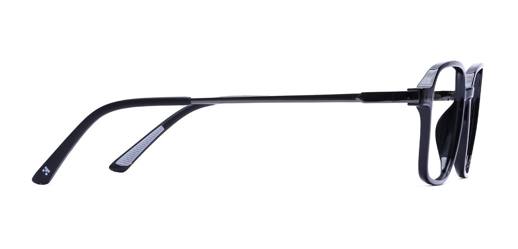 Happster Clipon Unisex Eyeglasses Full Frame Clipon Geometric Medium 51 Ultem SM WX6500