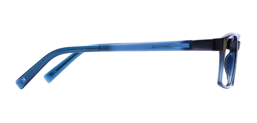Happster Clipon Unisex Eyeglasses Full Frame Rectangle Medium 52 Ultem SM WX6509