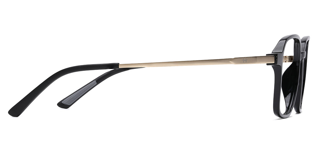 Happster Clipon Unisex Eyeglasses Full Frame Clipon Geometric Medium 51 Ultem SM WX6500