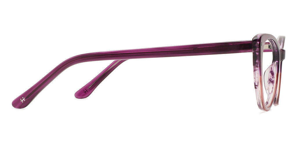 Happster Clipon Women Eyeglasses Full Frame Cateye Medium 51 Acetate SM SW2325
