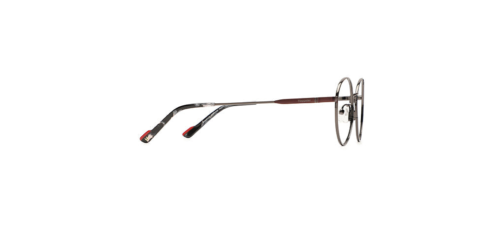 Happster Clipon Unisex Eyeglasses Full_Frame Round Small 48 Metal SM XJ5104