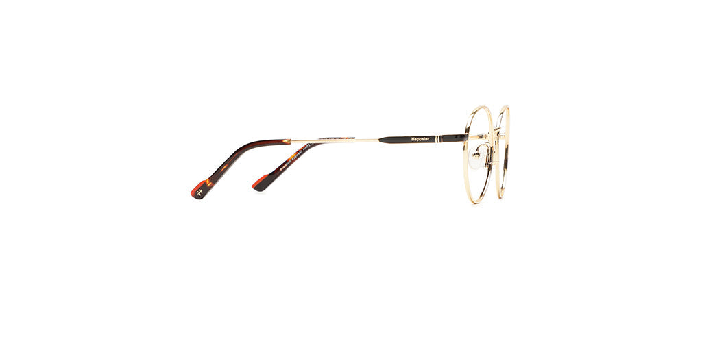 Happster Clipon Unisex Eyeglasses Full_Frame Round Small 48 Metal SM XJ5104