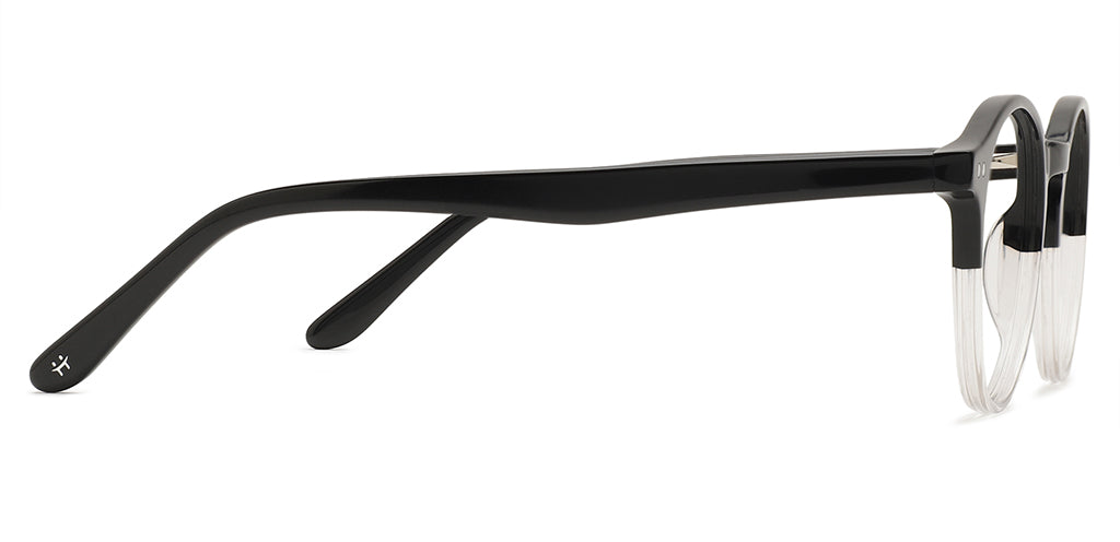 Happster Clipon Unisex Eyeglasses Full_frame Round Medium 50 Acetate SM SW2324