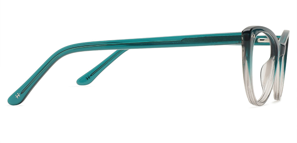 Happster Clipon Women Eyeglasses Full Frame Cateye Medium 51 Acetate SM SW2325