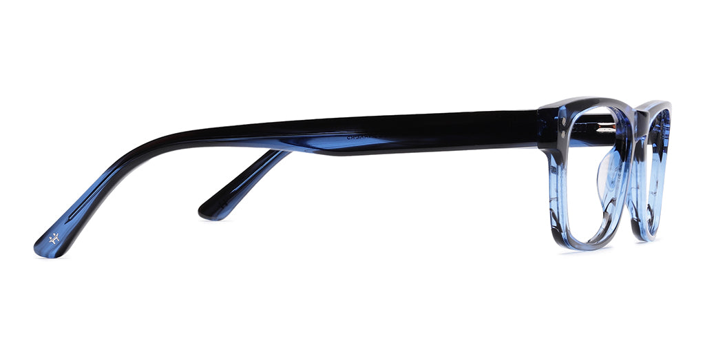 Happster Clipon Unisex Eyeglasses Full Frame Rectangle Large 53 Acetate SM SW2326