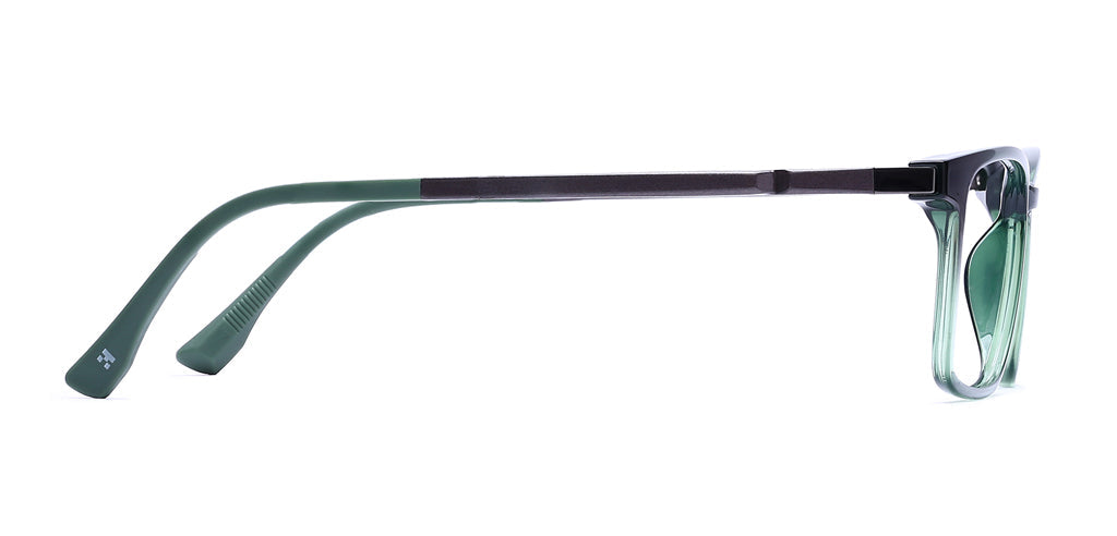 Happster Clipon Unisex Eyeglasses Full Frame Clipon Rectangle Medium 51 Ultem SM WX6501