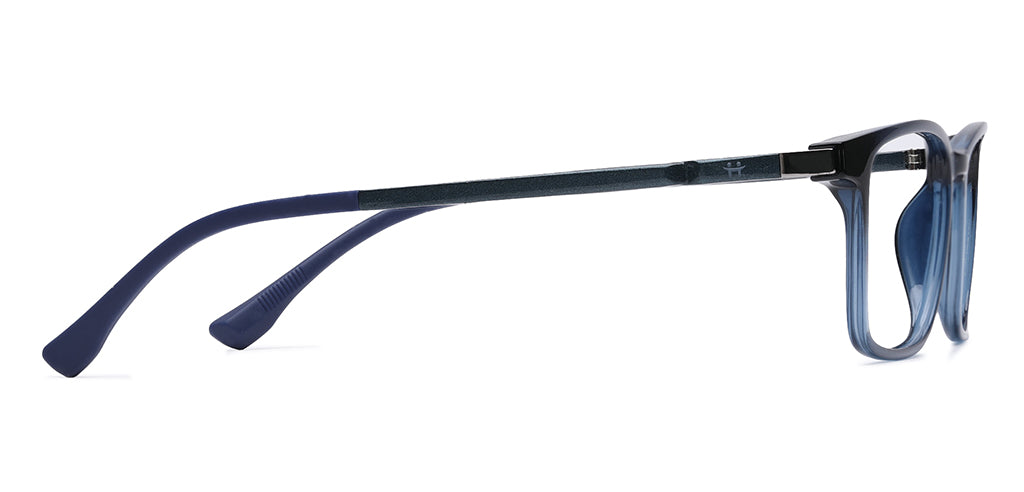 Happster Clipon Unisex Eyeglasses Full Frame Clipon Rectangle Medium 51 Ultem SM WX6501