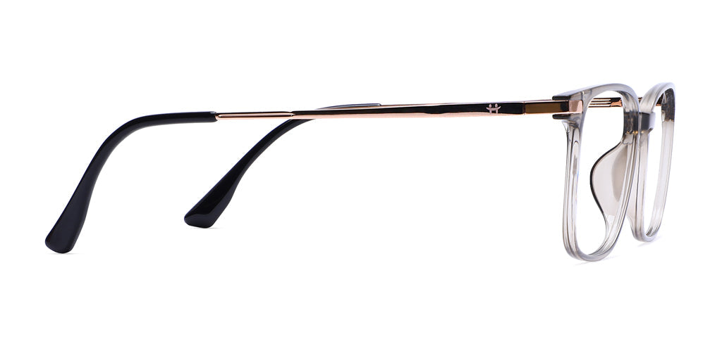 Happster Clipon Unisex Eyeglasses Full Frame Rectangle Medium 51 TR90 SM AM8520