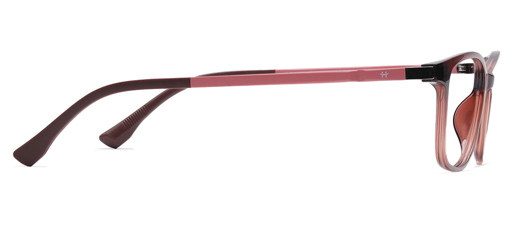 Happster Clipon Women Eyeglasses Full Frame Cateye Large 52 Ultem SM WX6508