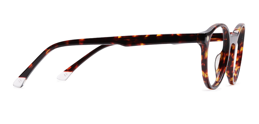 Happster Clipon Unisex Eyeglasses Full Frame Round Small 49 Acetate SM SW2326R