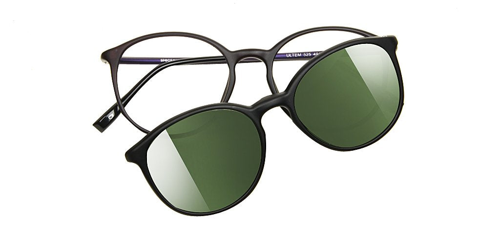 Happster Clipon Unisex Eyeglasses Full_Frame Round Extra Small 49 Ultem SM AMR525