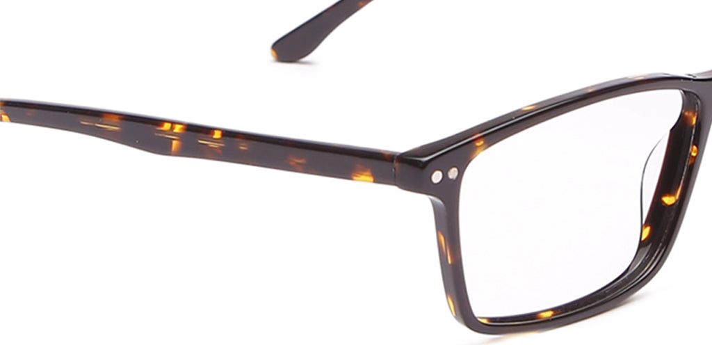 Happster Clipon Unisex Eyeglasses Full Frame Rectangle Medium 51 Acetate SM ANI2320